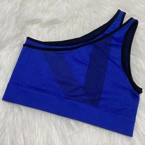 NWT Blue One Shoulder Fabletics Sports Bra